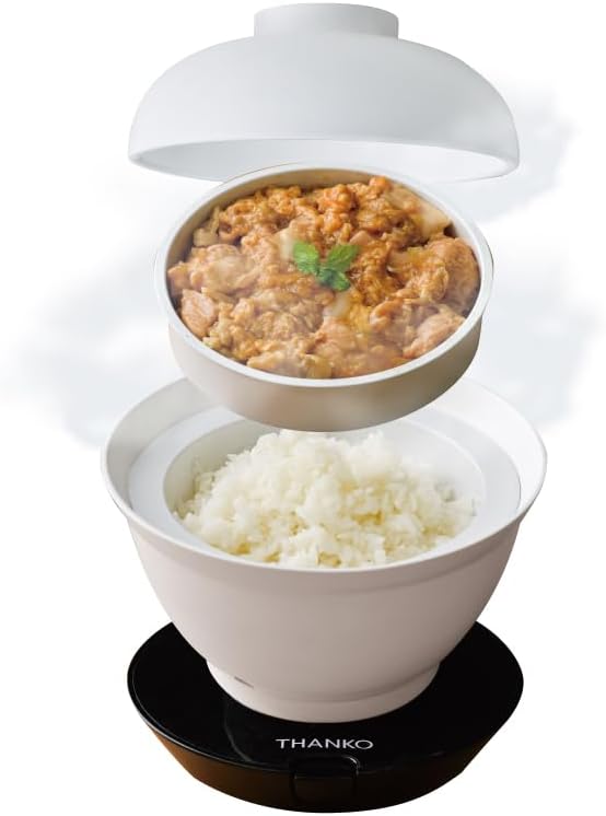 炊飯器 一人用 1人用 一人暮らし ひとり暮らし 小型 どんぶり型超高速炊飯器「炊き立て丼」DNBRRCSWH どんぶり炊飯器