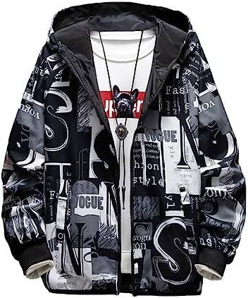 amatsu Men's Reversible Zip-Up Windbreaker, Stylish, Hoodie, Korean Fashion, Spring, Autumn